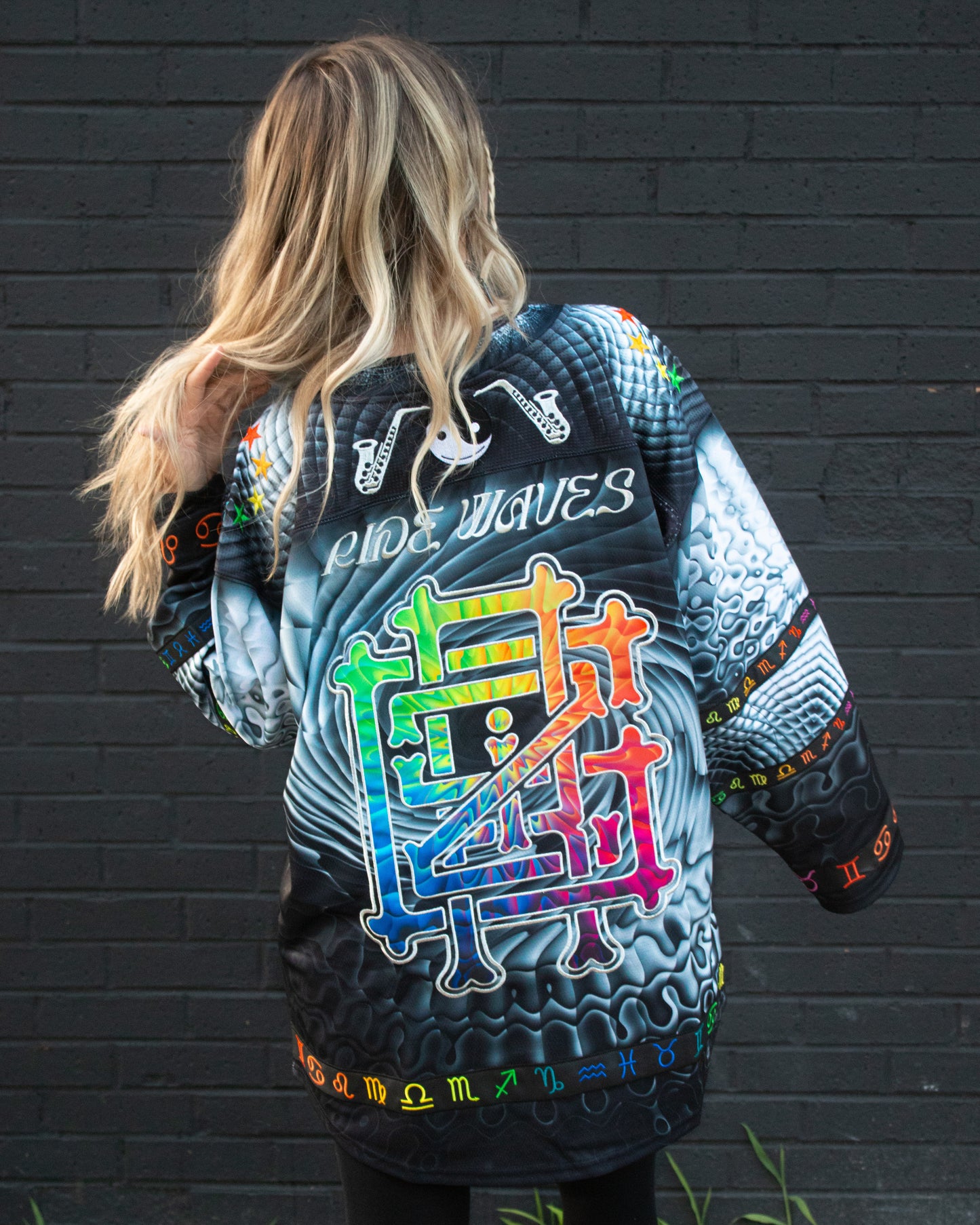 Cosmic Ripple Hockey Jersey Black (LE100)