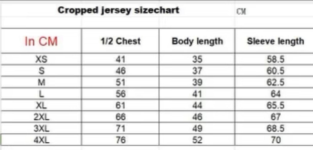 Tipper Cropped Jersey (Black)