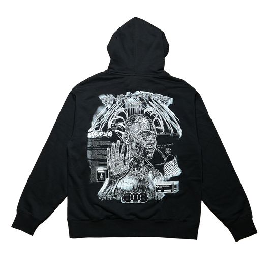 Glitch The System Black Hoodie