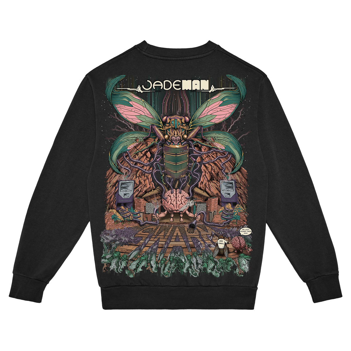 Jade Man Crewneck Sweatshirt (Black)