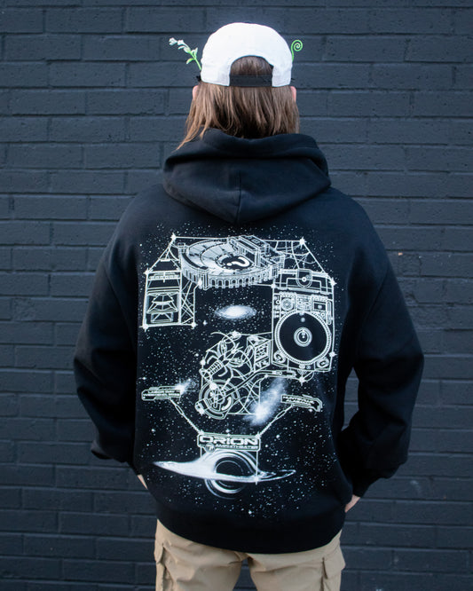 GalacTIP Schematic Black Hoodie *LAST CHANCE PREORDER*