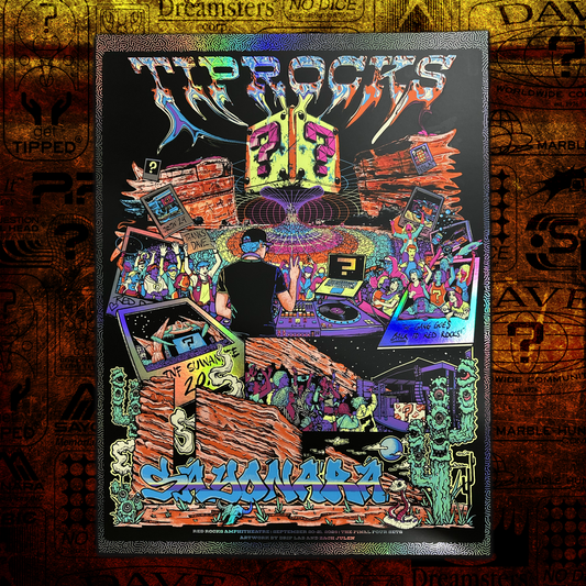 LE50 Red Rocks Sayonara Foil Poster 18x24