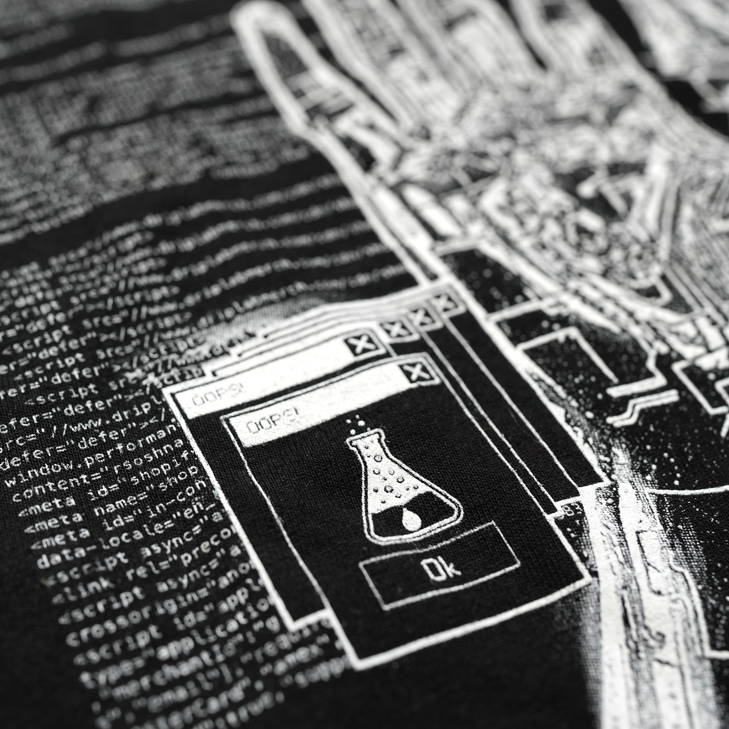 Glitch The System Black Hoodie