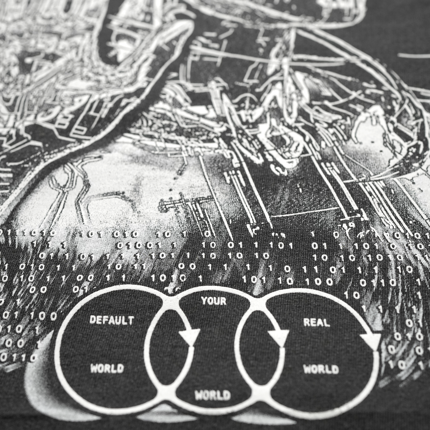 Glitch The System Grey Tee